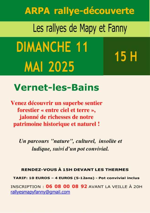 RALLYE DÉCOUVERTE : PARCOURS NATURE 