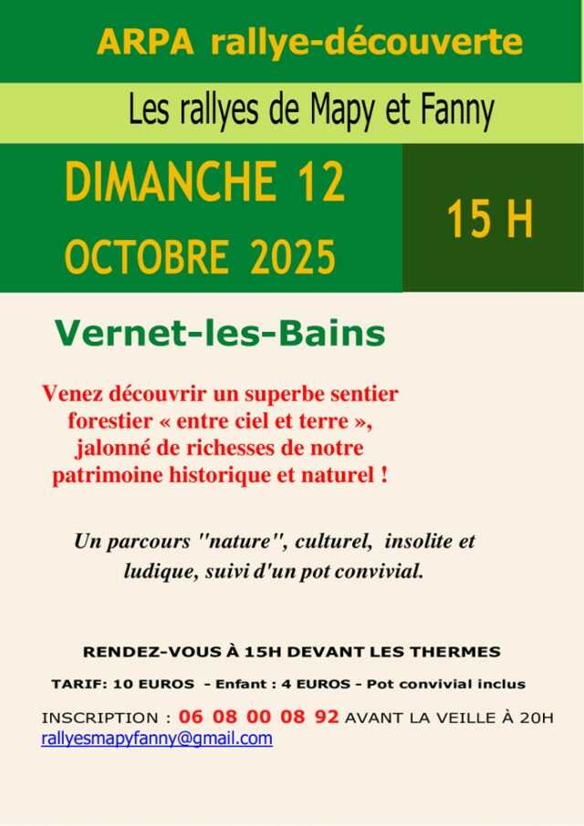 RALLYE DÉCOUVERTE : PARCOURS NATURE 