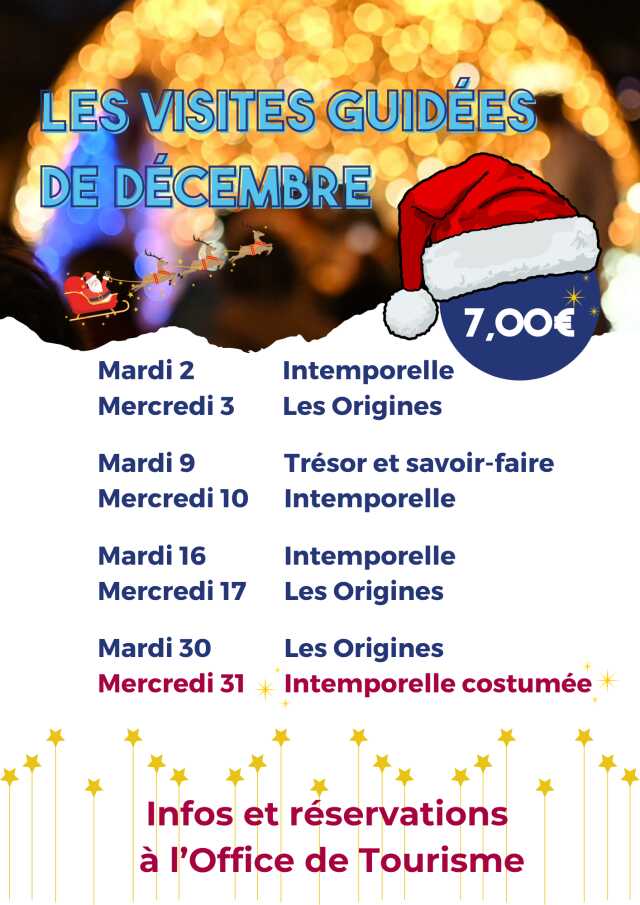 VISITES GUIDEES DE DECEMBRE