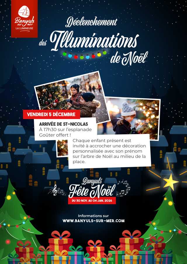 BANYULS S'ILLUMINE & ARRIVEE DE ST-NICOLAS