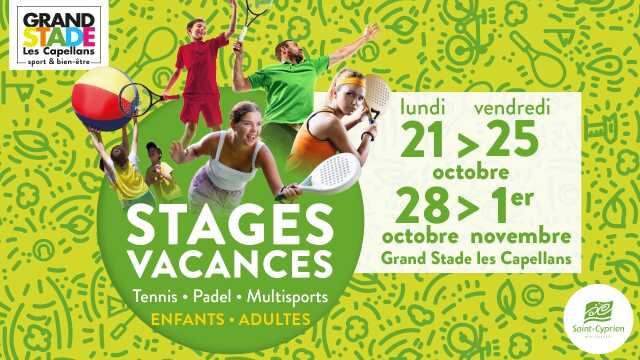 STAGES VACANCES TENNIS PADEL ADULTES