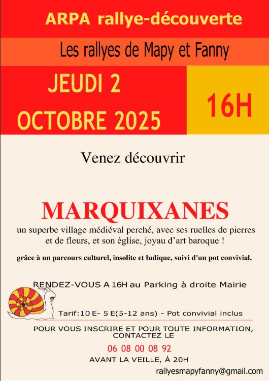 RALLYE DÉCOUVERTE MAPY ET FANNY