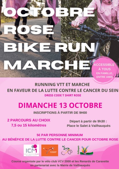 OCTOBRE ROSE BIKE RUN MARCHE