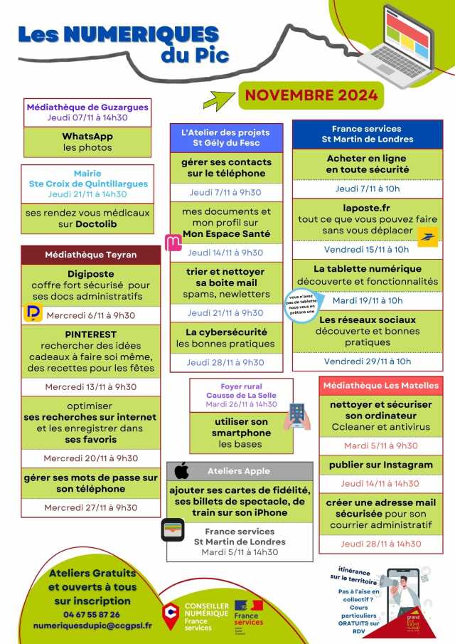LES NUMÉRIQUES DU PIC - NOVEMBRE