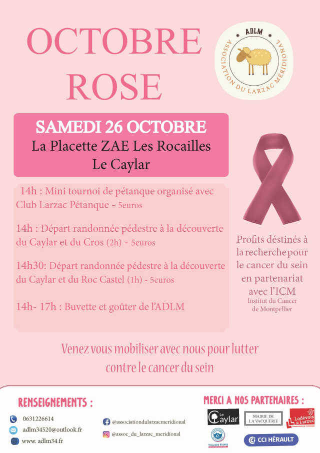 OCTOBRE ROSE AU CAYLAR