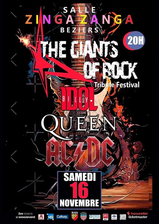 THE GIANTS OF ROCK TRIBUTE FESTIVAL - BILLY IDOL QUEEN AC/DC