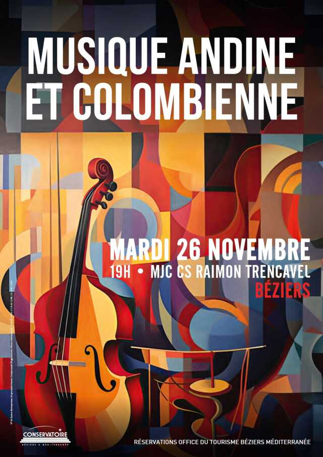 CONCERT MUSIQUE ANDINE ET COLOMBIENNE - CONSERVATOIRE