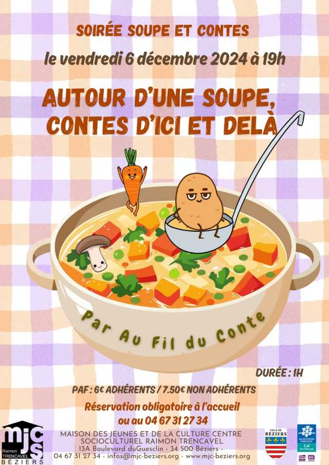 SOIRÉE SOUPES CONTÉES PAR LA COMPAGNIE AU FIL DU CONTE