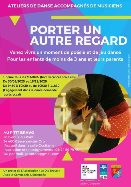 PORTER UN AUTRE REGARD : ATELIERS DE DANSE PARENTS - JEUNES ENFANTS