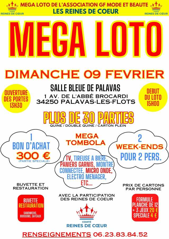 MÉGA LOTO DES REINES DE COEUR