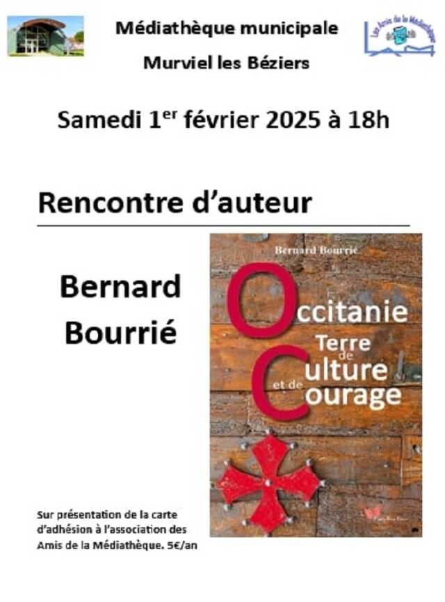 RENCONTRE D'AUTEUR - BERNARD BOURRIÉ