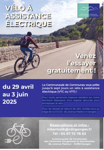 PRÊT DE VÉLO ÉLECTRIQUE