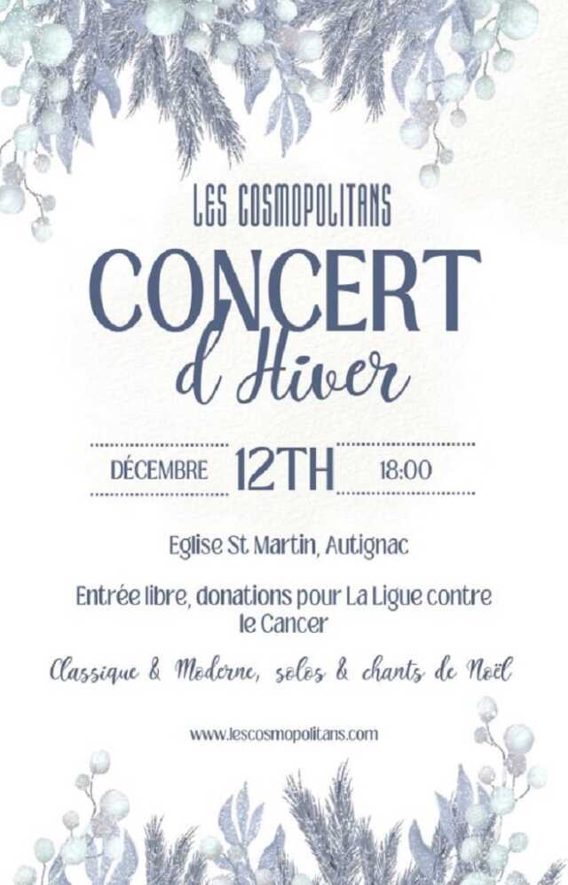CONCERT D'HIVER - LES COSMOPOLITANS