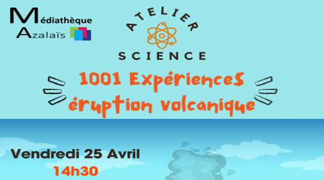 ATELIER SCIENCES 1001 EXPÉRIENCES - CRÉÉ UNE ÉRUPTION VOLCANIQUE