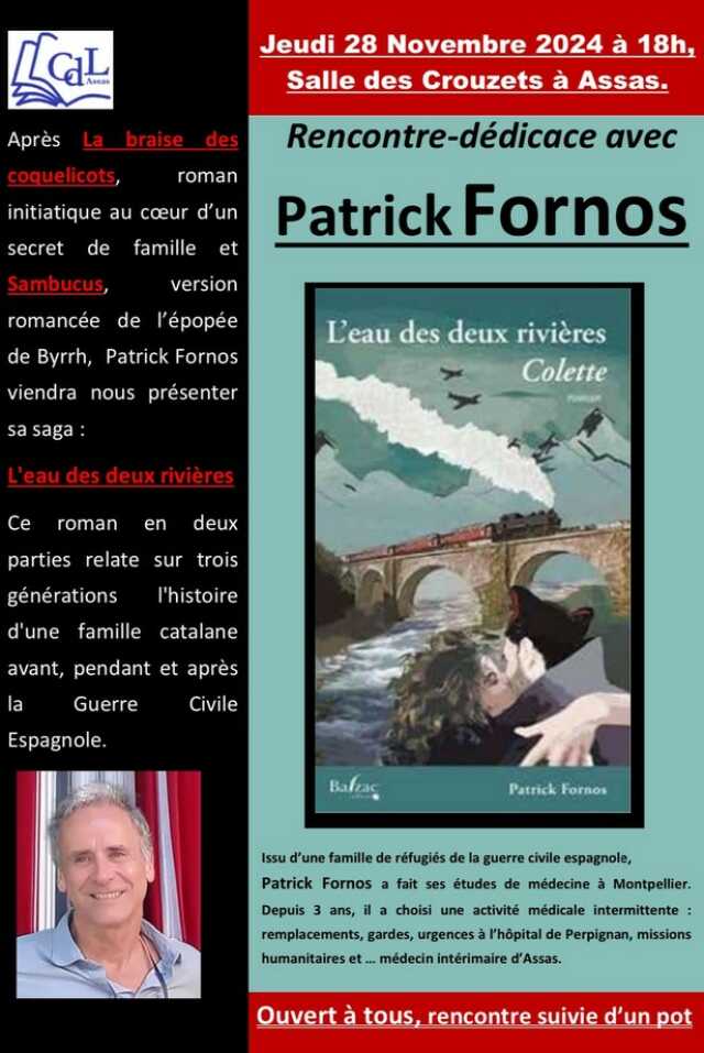 RENCONTRE DEDICACE AVEC PATRICK FORNOS