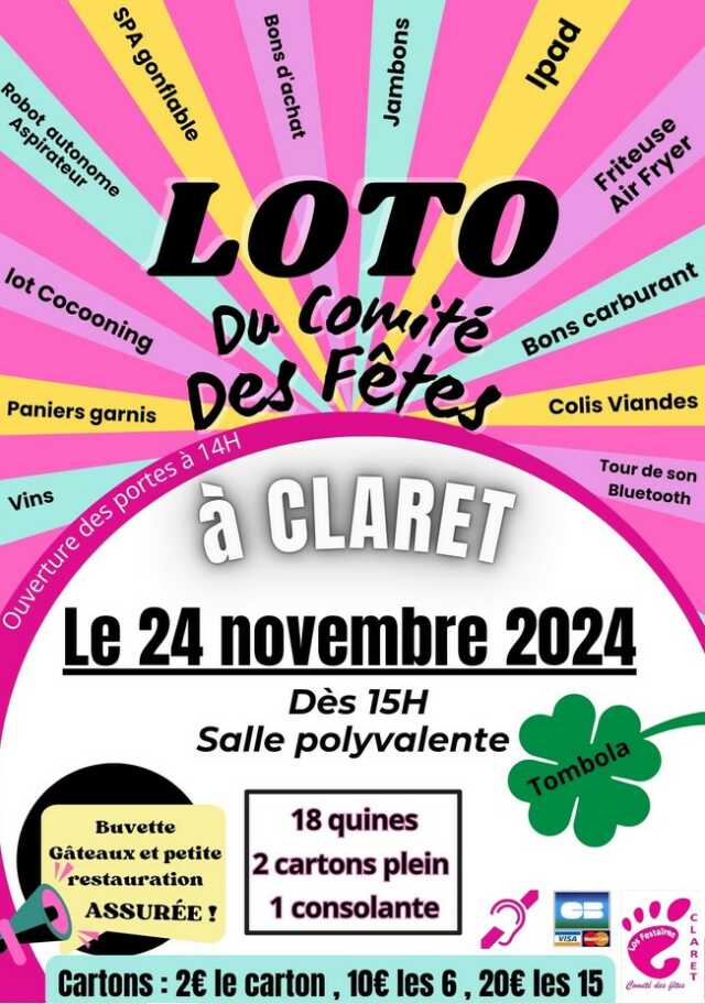 LOTO DU COMITÉ DES FÊTES