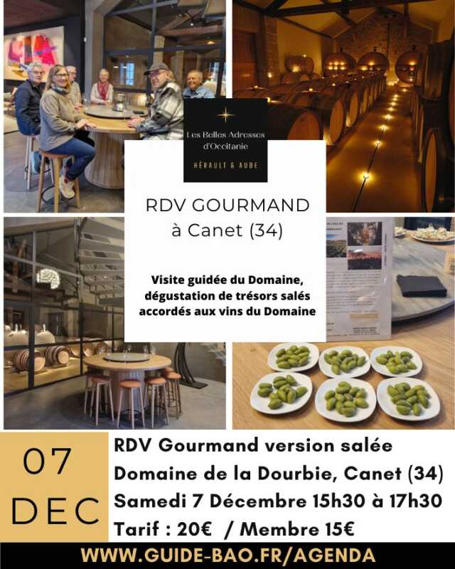 RDV GOURMAND AU DOMAINE DE LA DOURBIE AVEC LE GUIDE BAO