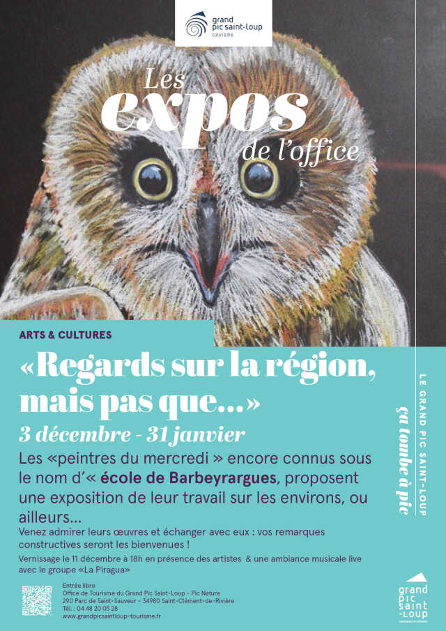 EXPOSITION DANS VOTRE OFFICE DE TOURISME : « REGARDS SUR LA RÉGION, MAIS PAS QUE » DE L'ÉCOLE DE BARBEYRARGUES