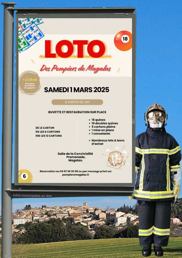 LOTO DES POMPIERS DE MAGALAS