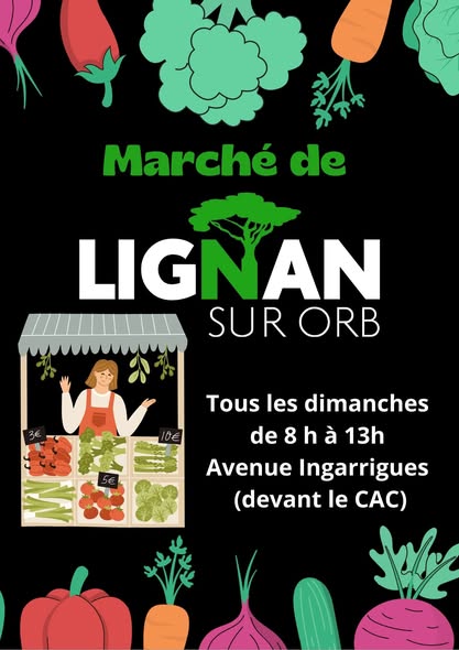 MARCHÉ DE PLEIN VENT- LIGNAN SUR ORB