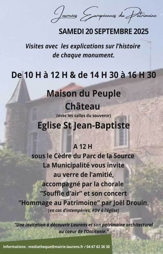 JOURNÉE EUROPÉENNE DU PATRIMOINE