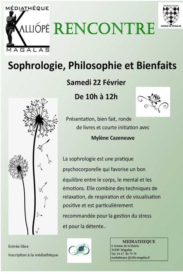 RENCONTRRE SOPHROLOGIE, PHILOSOPHIE ET BIENFAITS