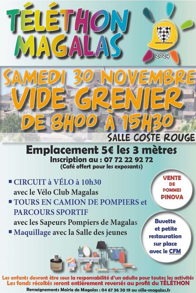 VIDE-GRENIER - TÉLÉTHON MAGALAS