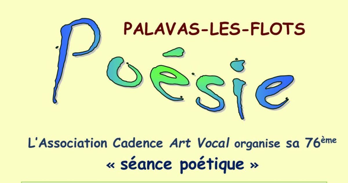 SÉANCE POÉTIQUE DE CADENCE ART VOCAL