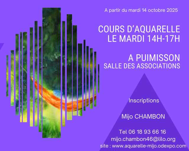 COURS D'AQUARELLE