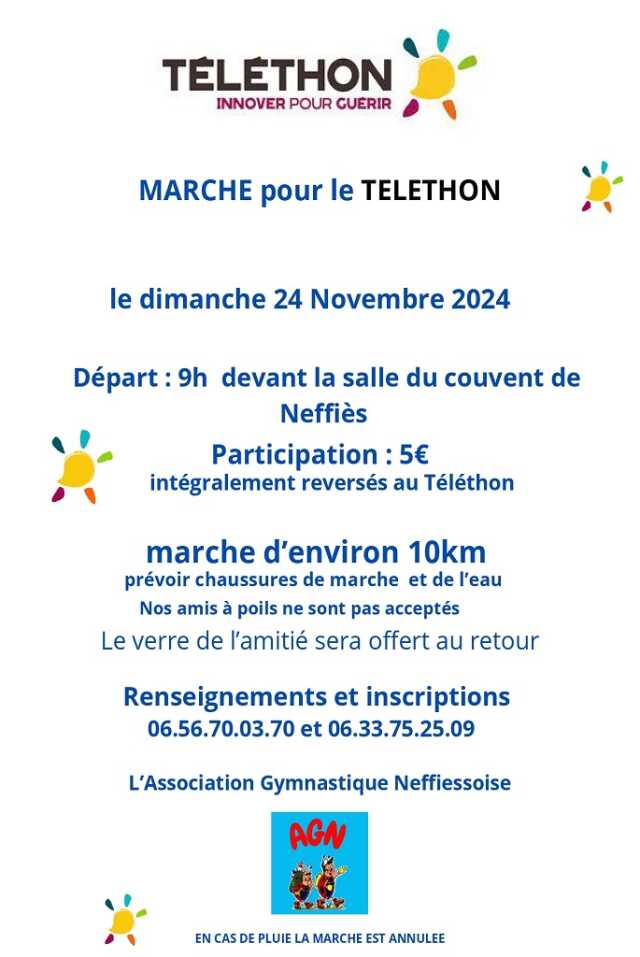 MARCHE POUR LE TÉLÉTHON