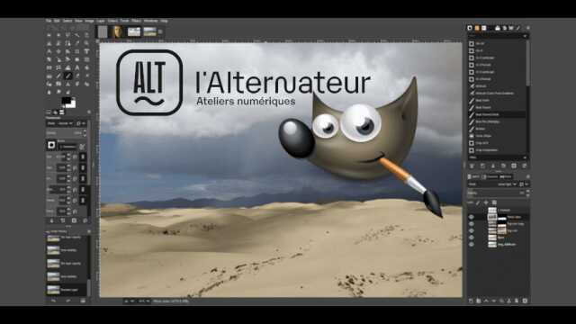 ATELIER : INITIATION AU DESSIN SUR ORDINATEUR AVEC GIMP