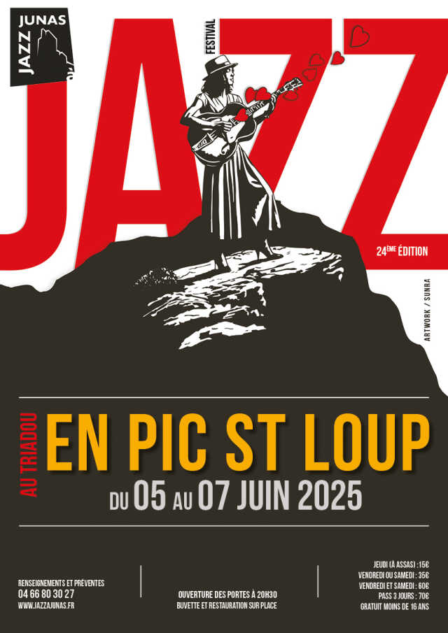 JAZZ EN PIC SAINT-LOUP - SARAH LENKA + SISSOKO, SEGAL, PARISIEN, PEIRANI