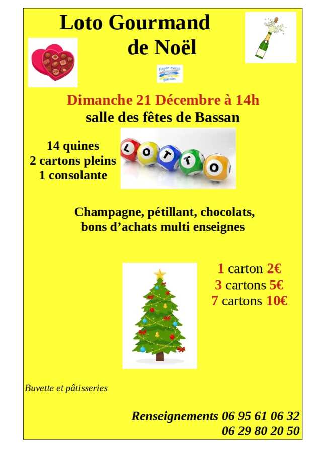 LOTO GOURMAND DE NOËL