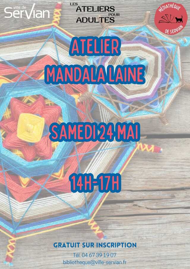 ATELIER MANDALA EN LAINE - POUR ADULTES