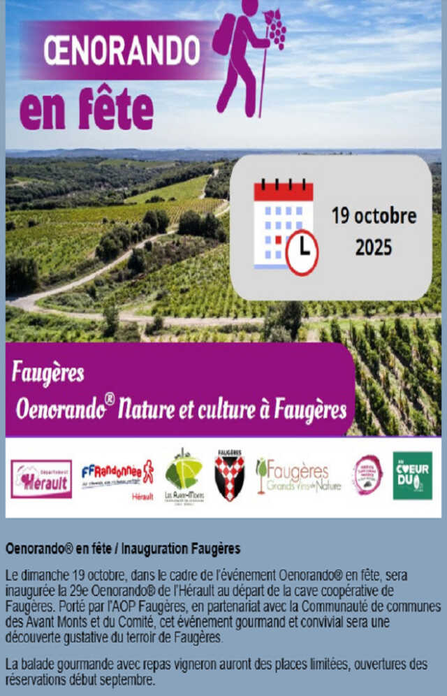 INAUGURATION DE L'OENO-RANDO NATURE ET CULTURE