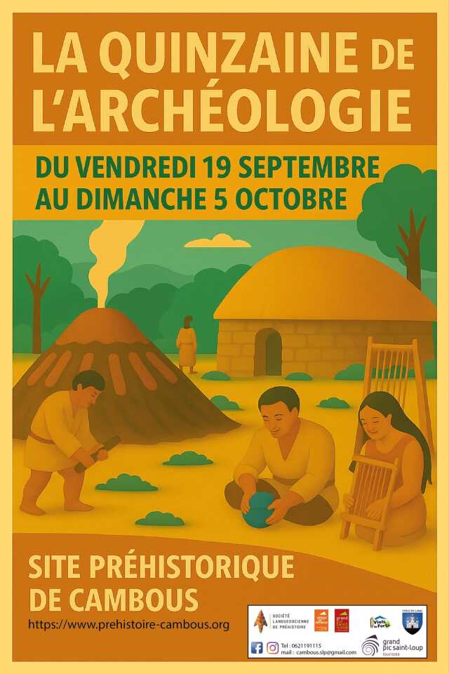 QUINZAINE DE L'ARCHÉOLOGIE - SITE PRÉHISTORIQUE DE CAMBOUS