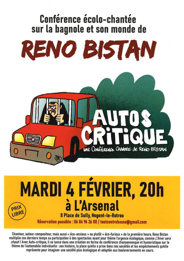 Reno Bistan - Conférence écolo-chantée à l'Arsenal