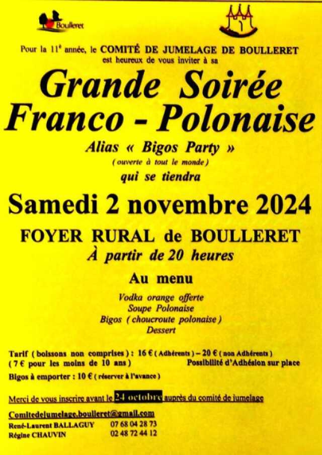 Grande soirée Franco-Polonaise