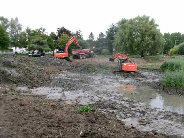 Visite commentée des travaux réalisés en 2024 sur le plan d'eau communal