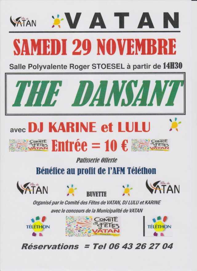 Thé Dansant au profit du Téléthon