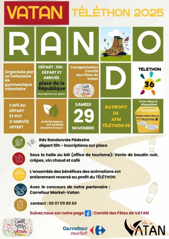 Randonnée au profit du Téléthon