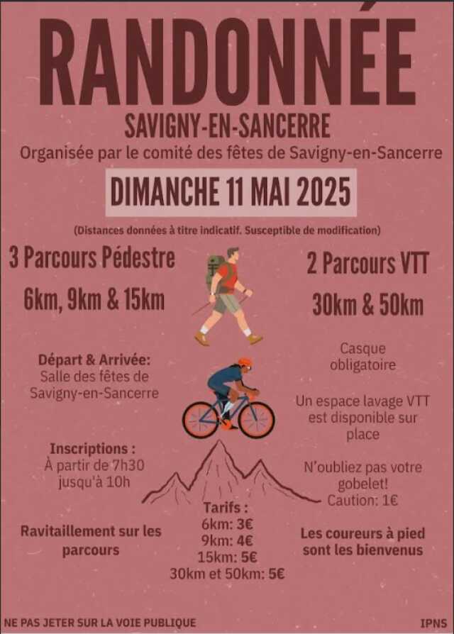 Randonnée pédestre et VTT