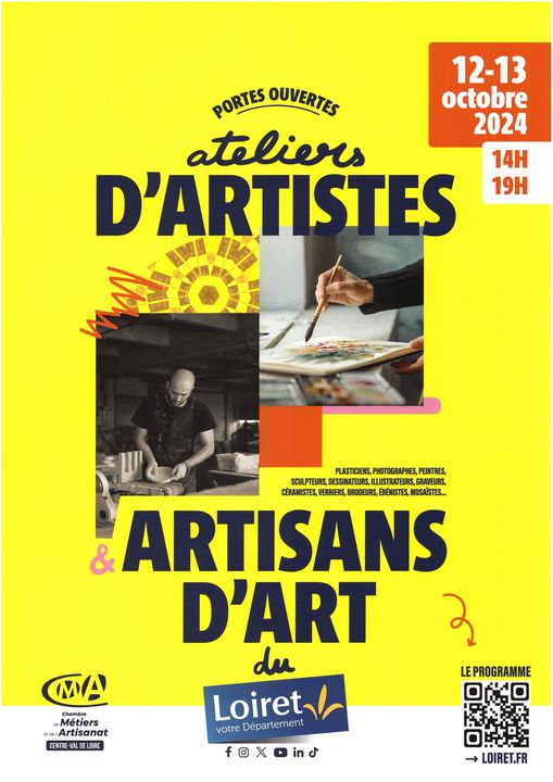 Portes ouvertes des ateliers d’artistes et artisans d’art du Loiret : Philippe JOL