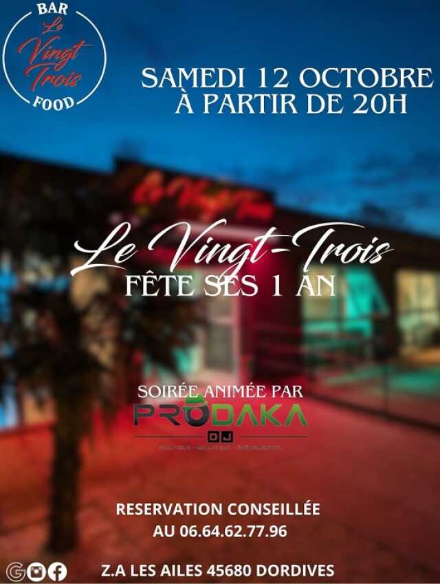 Soirée anniversaire au Vingt Trois