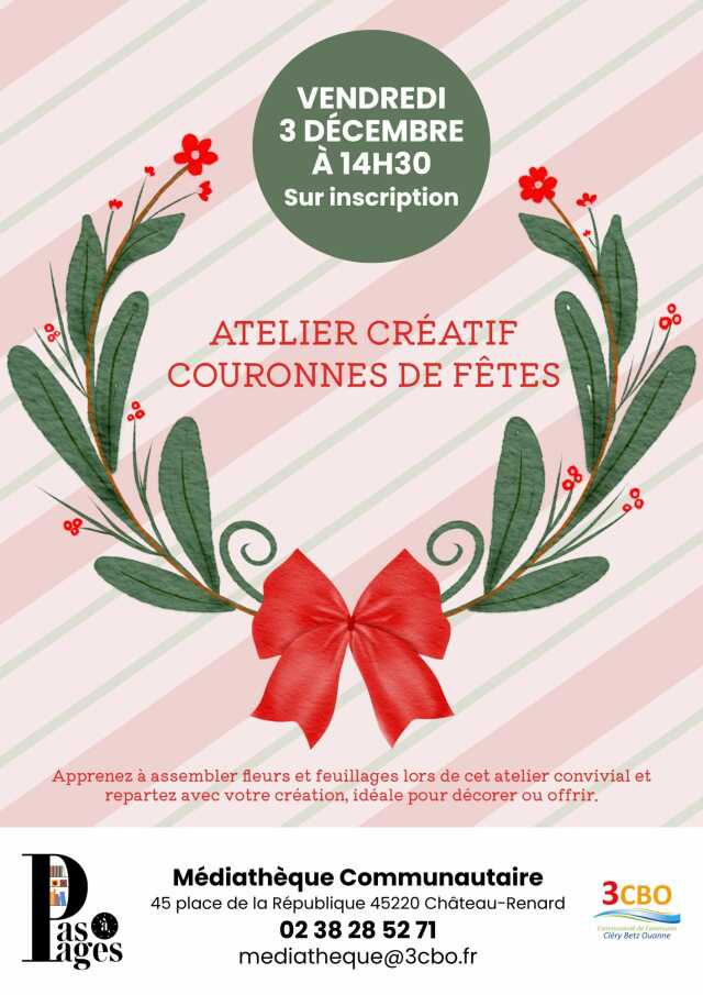 Atelier créatif - Couronnes de fêtes
