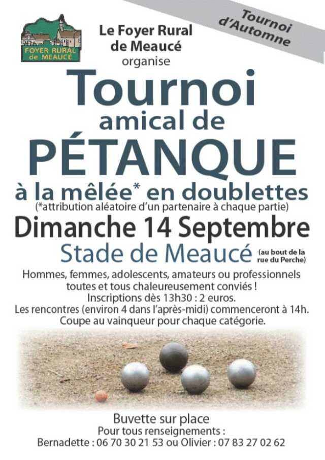 Tournoi de pétanque