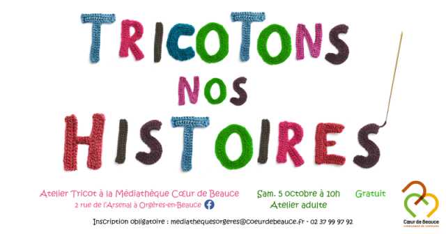 Atelier adulte – Tricotons nos histoires