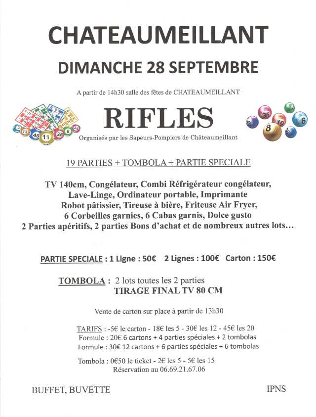 rifles des sapeurs pompiers