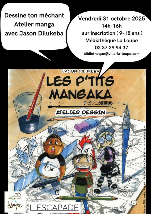 Dessine ton méchant - Atelier Manga avec Jason Dilukeba
