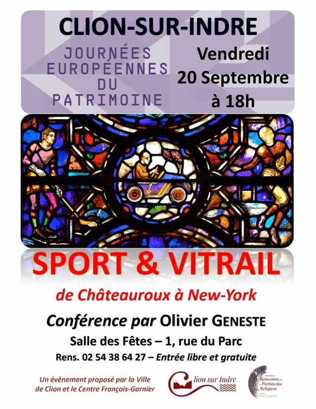 Conférence « Sport et Vitrail, de Châteauroux à New-York »